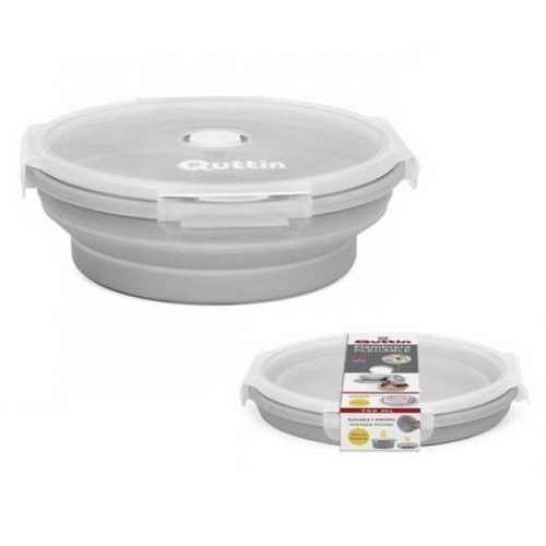 FIAMBRERA PLEGABLE QUTTIN SILICONA GRIS 0.75L